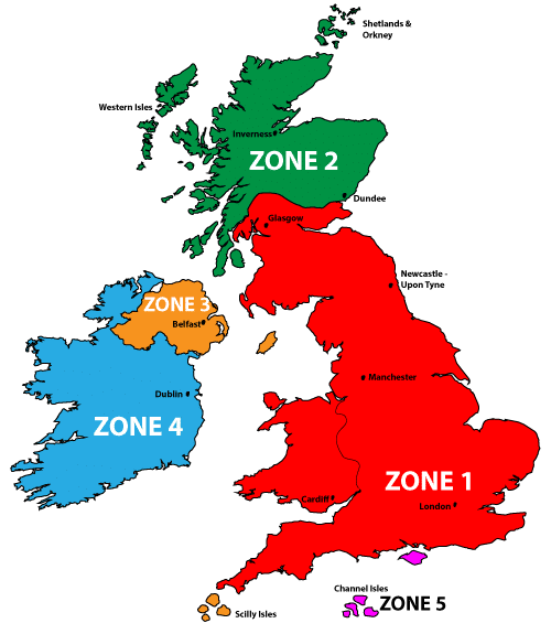 Delivery Zones